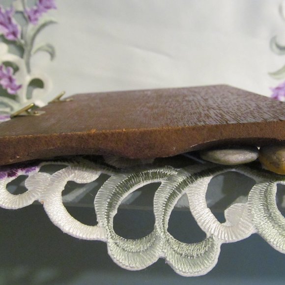 Vintage Wood Wall Plaque Grandma Always There When You Need Her ~ Rocks & Hearts - Picture 7 of 9